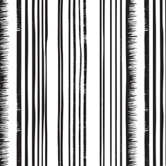 Vector art of abstract vertical black and white striped pattern
