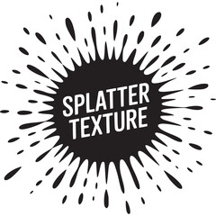 Vector art of black ink splatter texture