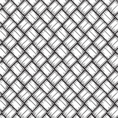 Vector art of woven basket texture pattern background