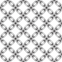 Vector art of geometric pattern with floral elements on beige background