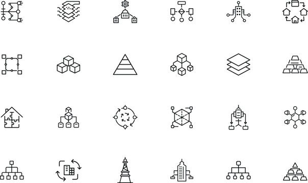 Corporation Icon for Business and Company Identity