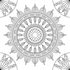 Vector art of mandala pattern