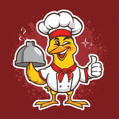 Premium Chicken Mascot Logo Vector for Restaurant and Food Brand
