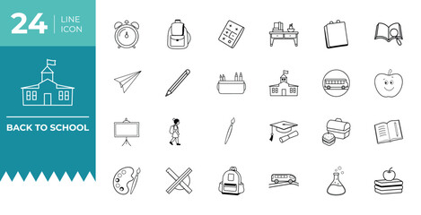 Education Icon for School and Learning System