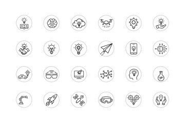 Innovation Illustration Icon for Creative Thinking Concept