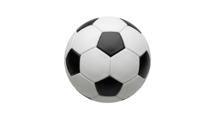 Soccer ball for sports and recreational use isolated PNG with Transparent Background