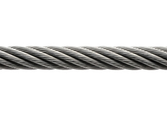 Steel Cable Strength: Close-Up of Durable Wire Rope, Industrial Rigging, and High-Tension Suspension with a dark background.