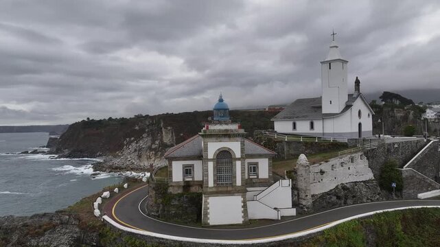 Faro de Luarca en la Comarca del Vald&eacute;s, Asturias