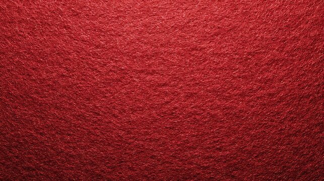 Close up textured background of deep rich red fabric or carpet with a soft fuzzy surface and subtle light variations