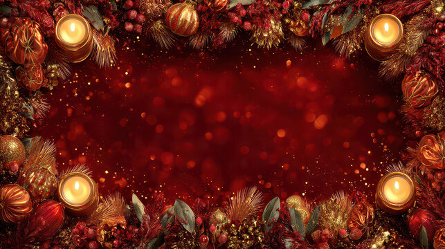 christmas background with christmas tree