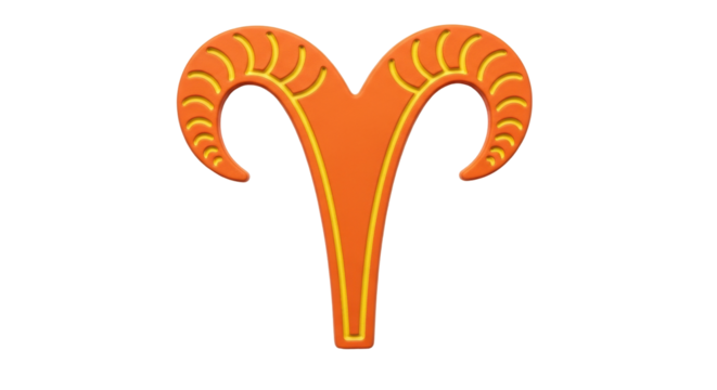 Isolated Aries zodiac sign, astrology, astrological, zodiacal, star sign, sun sign, Aries month