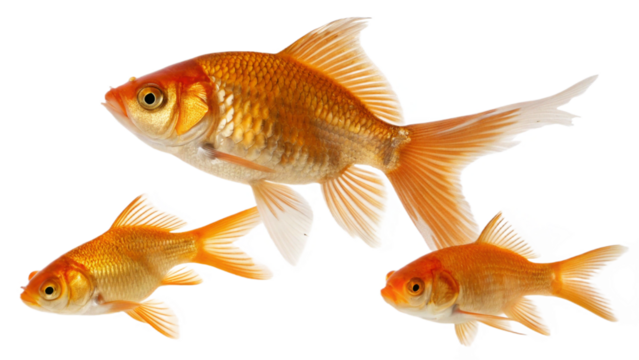 goldfish, isolated on a transparent background PNG