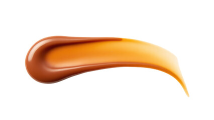 Obraz premium Creamy texture of caramel sauce with rich brown and golden hue, perfect for desserts and sweet dishes