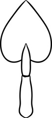 Hand Drawn Trowel