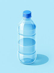 plastic bottle with water