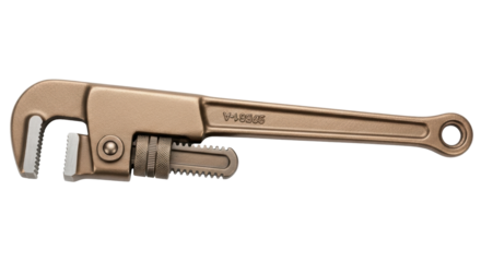 Isolated pipe wrench adjustable hand tool, plumbing repair equipment for grip turning bolts