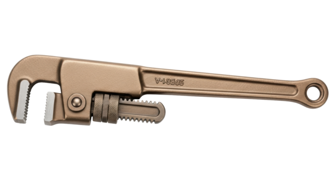 Isolated pipe wrench adjustable hand tool, plumbing repair equipment for grip turning bolts