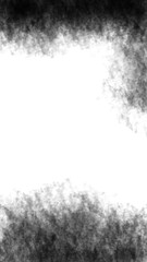 Vertical Black Smoke Effect, Isolated on Transparent Background