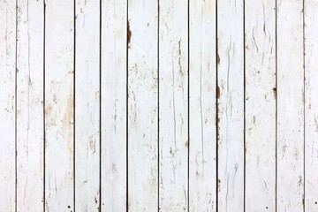Weathered Wooden Planks with White Paint Texture and Rustic Finishes for Background and Interior Design Projects