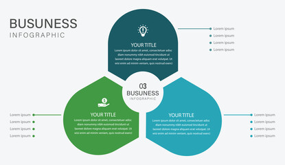 3 Steps Business Infographic, Modern Flat Business Template, Minimal Infographic Design, Step-by-Step Business Graphic, Colorful Infographic Layout, Business Data Presentation, Creative Strategy Infog