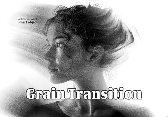 Fototapeta Grain Transition Photo Effect Grain Transition Photo Effect