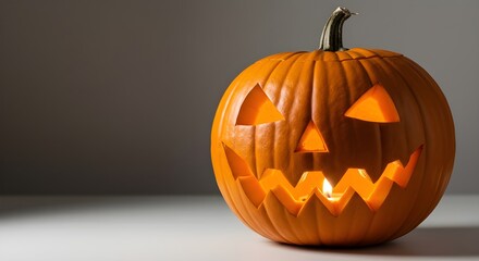 calabaza de halloween aislada en blanco