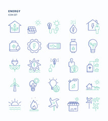Renewable Energy outline color icon set, Its including icons like bio fuel, energy, eco friendly