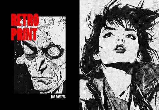 Grain Printing Poster Effect