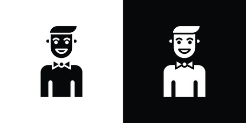Ventriloquist icon concept design element. pictogram icons.