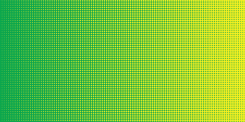 Dots halftone yellow green color pattern gradient texture background.