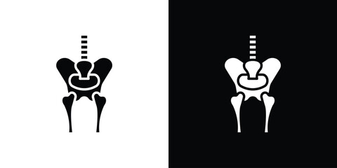 Pelvis icon concept design element. pictogram icons.