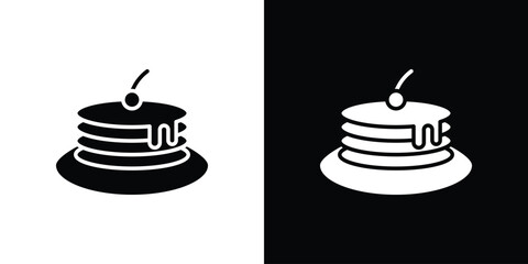 Pancake icon concept design element. pictogram icons.