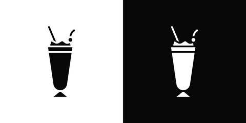 Milkshake icon concept design element. pictogram icons.