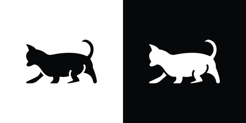 Kitten icon concept design element. pictogram icons.