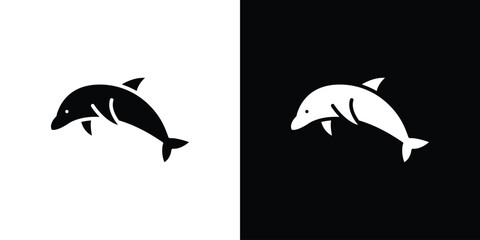 Dolphin icon concept design element. pictogram icons.