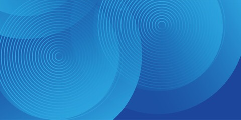 Abstract blue background with circles. Vector illustration, eps10