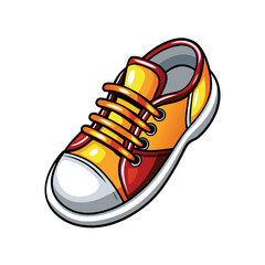 illustration with shoes vector eps on white background