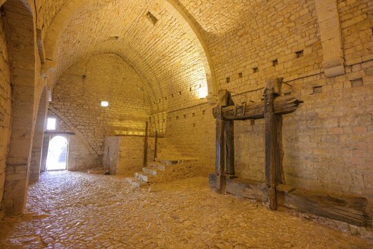 Old wine press, Romanesque Cistercian abbey of Le Thoronet, D&eacute;partement Var, France