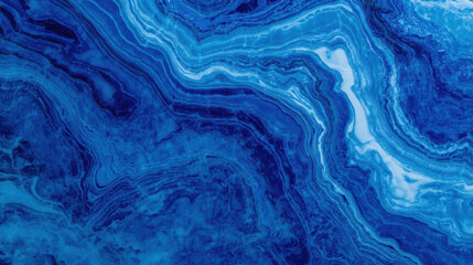 Blue marble texture with swirling patterns creates calming effect
