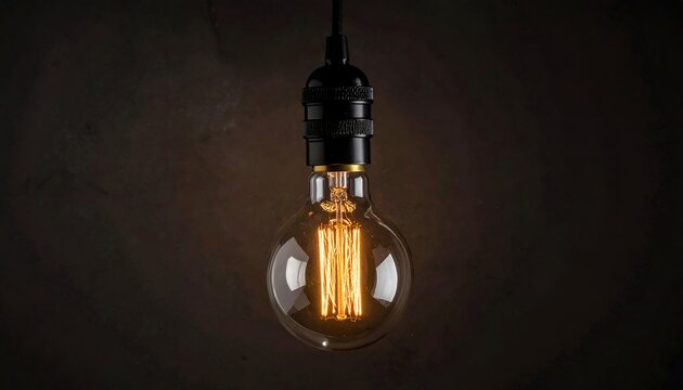 Vintage Edison bulb - Powered by Adobe