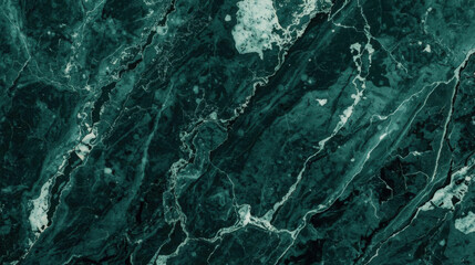 Dark green marble texture with intricate white veining, creating elegant and luxurious appearance