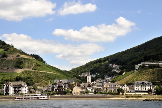 Assmannshausen, UNESCO World Heritage Cultural Landscape Upper Middle Rhine Valley, World Heritage Site, Hesse, Germany