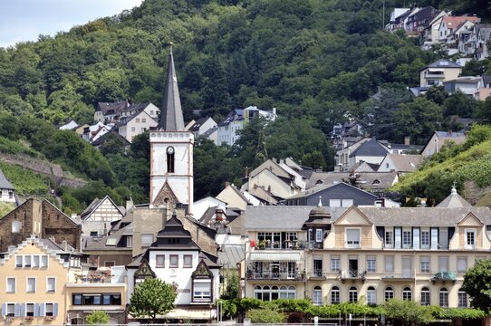 Assmannshausen, UNESCO World Heritage Cultural Landscape Upper Middle Rhine Valley, World Heritage Site, Hesse, Germany