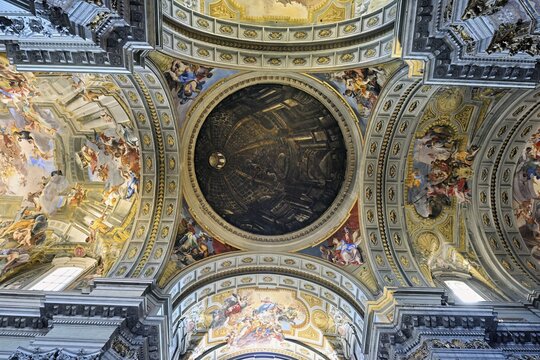 Interior view, Chiesa di Sant Ignazio di Loyola, Rome, Lazio, Italy