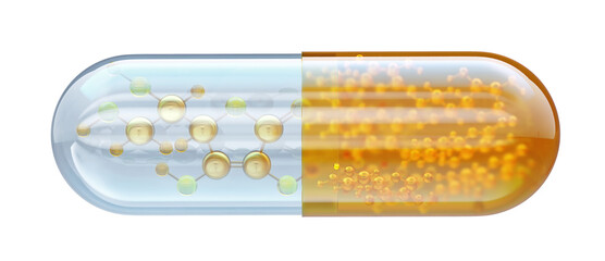 Vitamin C capsule. Ascorbic acid antioxidant formula. Medication gel pill, healthcare, vitamins, minerals, dietary supplements, drugs medical PNG. Wellness, therapy, pharmaceutical industry, medicine