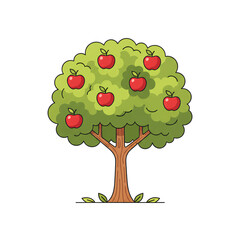 tree with apples