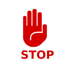 stop hand icon