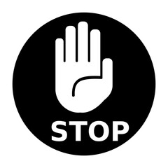 stop hand icon