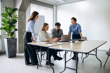 Business group working together at the office