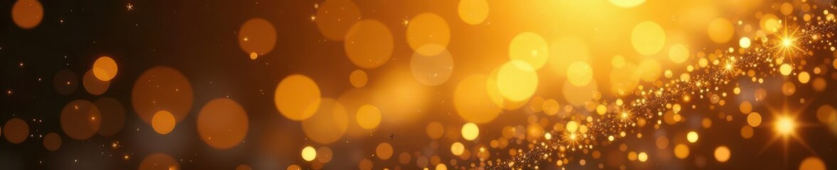 Obraz premium Abstract golden backdrop, glittering stars and light rays Festive, luxurious feel , texture, merry